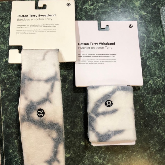 lululemon athletica Accessories - Lululemon Sweatband and Wristband Set, NEW